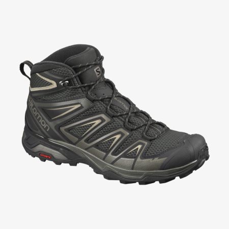 Salomon X ULTRA MID 3 AERO Mens Hiking Boots Black | Salomon South Africa